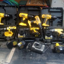 Dewalt Drills And Charges Sold As One Lot. BREMERTON 