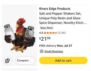 Rooster - Salt & Pepper holder