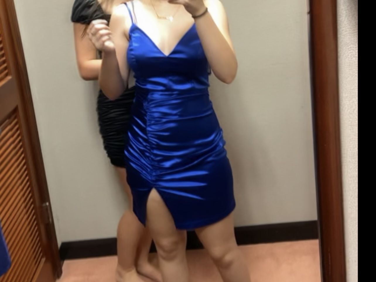 Blue Homecoming Dress