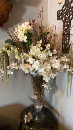 Floral piece with vase