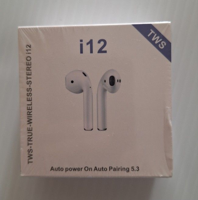 TWS True Wireless Stereo i12. Bluetooth Wireless Earphone.