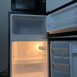 Mini Fridge + Microwave 