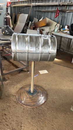 Customizable Handmade Keg BBQ Grill on Stand