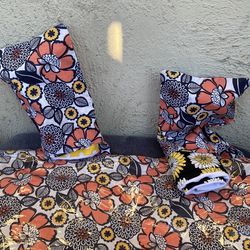 Floral Diaper Changing Pad set