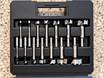 Porter Cable 16 Piece Forstner Drill Bit Set with Case