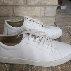 Mercanti Florentini White Leather Sneakers Size 12 Men's