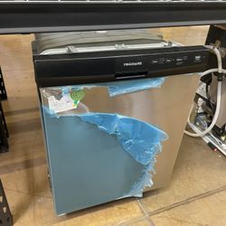 Frigidaire dishwasher new has dent