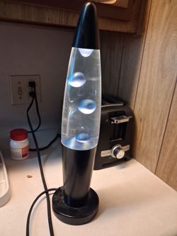 Metallic lava lamp.