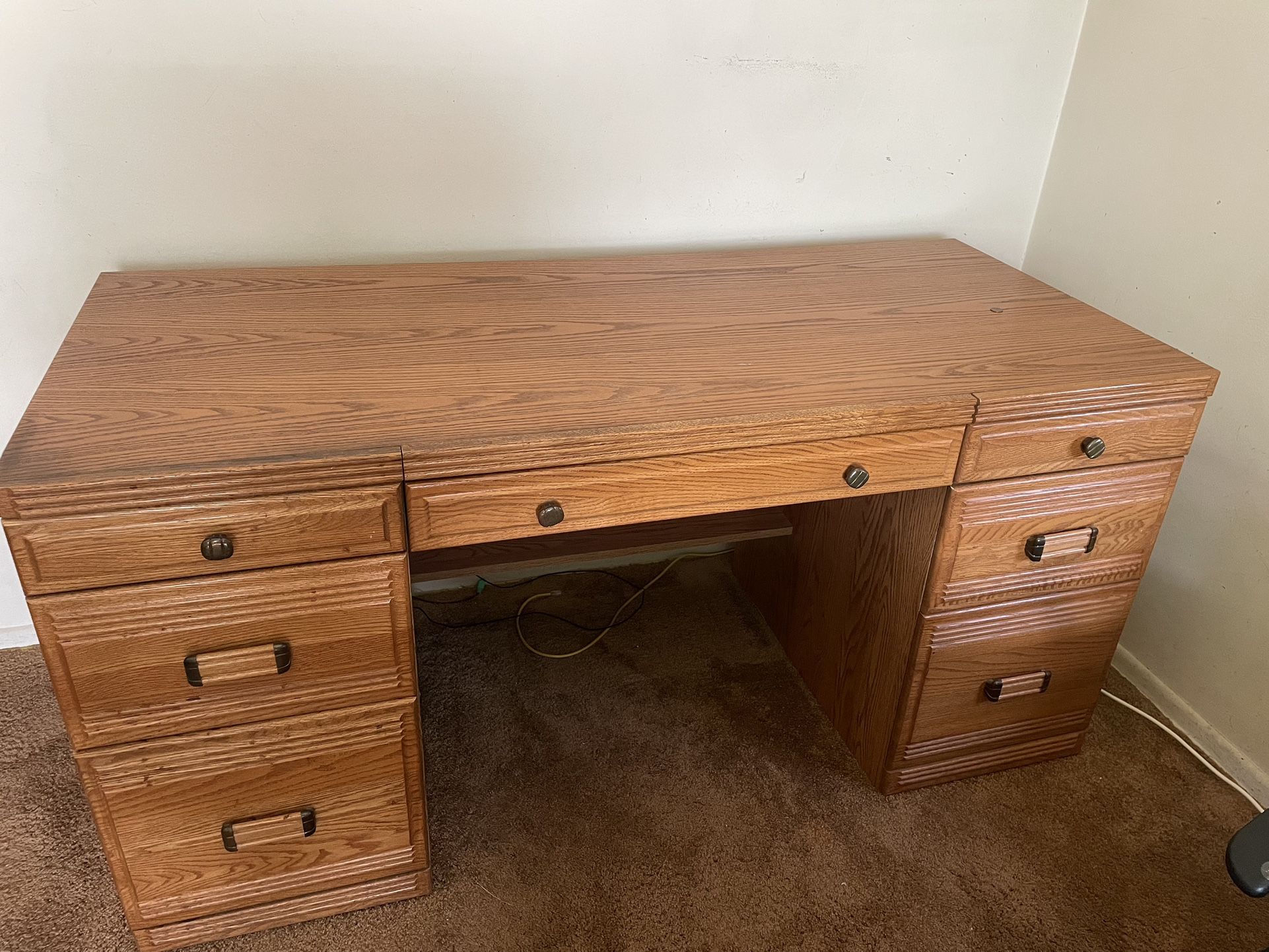 Wooden Computer Desk Vintage