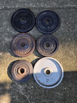 30lb Spare Mismatched 5lb Standard 1inch Weight Plates-