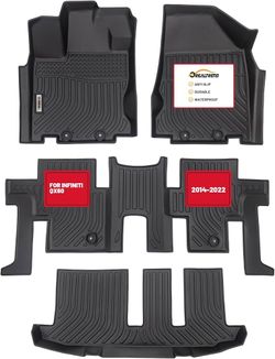 orealtrend Car Floor Mats Replacement for Infiniti QX60 2014-2020/2013 Infiniti JX35/ Nissan Pathfinder 2013-2020 All Weather Black Front Rear Carpet 