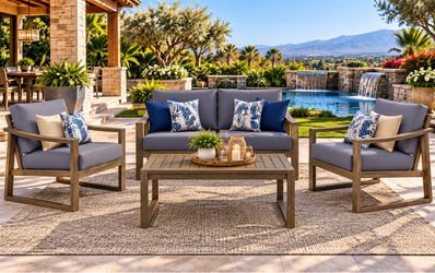 4 pc new outdoor  aluminum  set