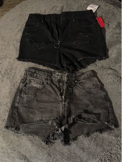 Women’s Black Denim Shorts