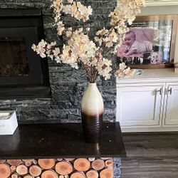 Fake Cherry Blossom Flowers With Pot