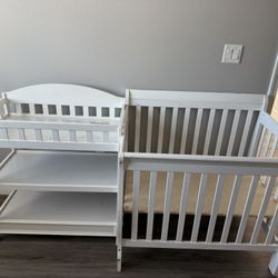 Baby Bed And Changing Table