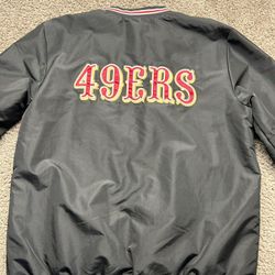 SAN FRANCISCO 49ERS WINDBREAKER WITH POCKET - BLACK