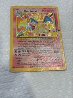 Textured Charizard 4/102 Celebrations: Classic Collection Holo 25th Anniversary
