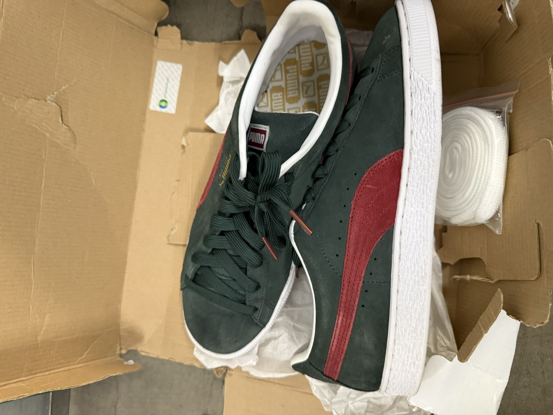 Puma Suede Classic 21 'Green Gables Intense Red' Men Size 10