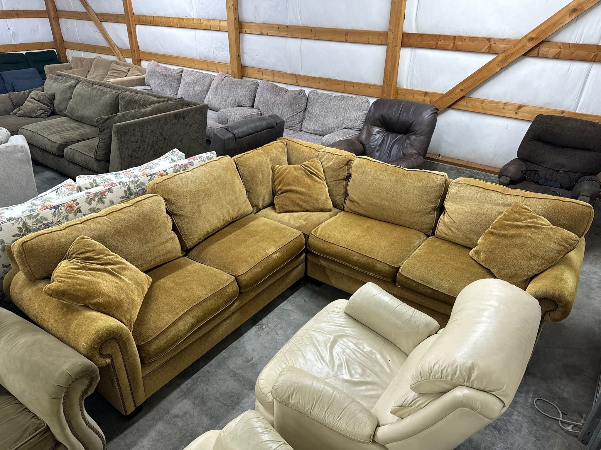 Corner Shaped Sectional Couch “WE DELIVER”