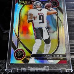 michael penix prizm select silver rookie