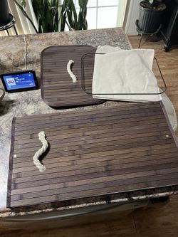 bamboo laundry hamper New In Box 