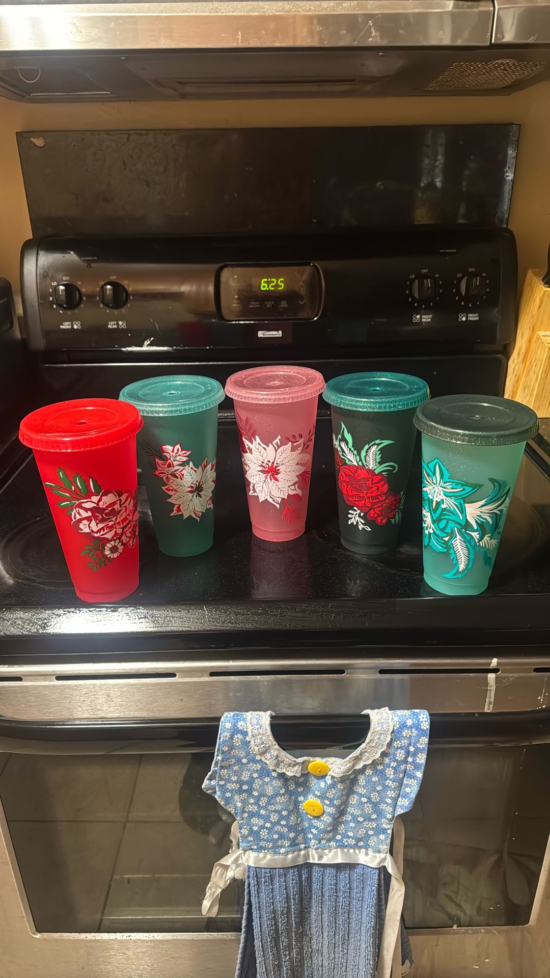 Floral Starbucks Cups