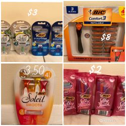 Bic Razors $2-$8
