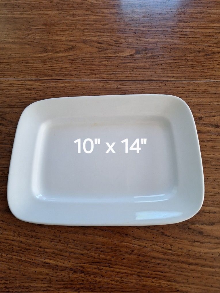 White Alfred Meakin Royal Ironstone China Platter