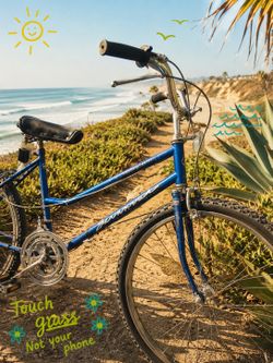 Blue Late 1980s Huffy Savannah Bicycle