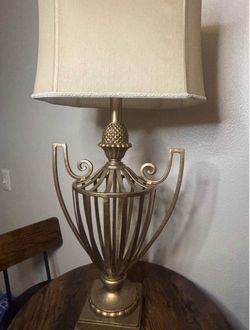Gold table lamp