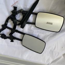 Mirror Extenders For Towing, Universal Clip-on Towing Mirrors 360 Degree Adjustable Extension Mirrors for Car Towing Trailer Truck RV SUV, 2pcs