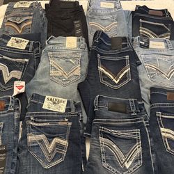 NWOT 30 Salvage and buckle black jeans