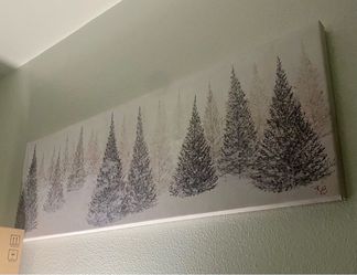 Winter Forest Canvas Wall Art