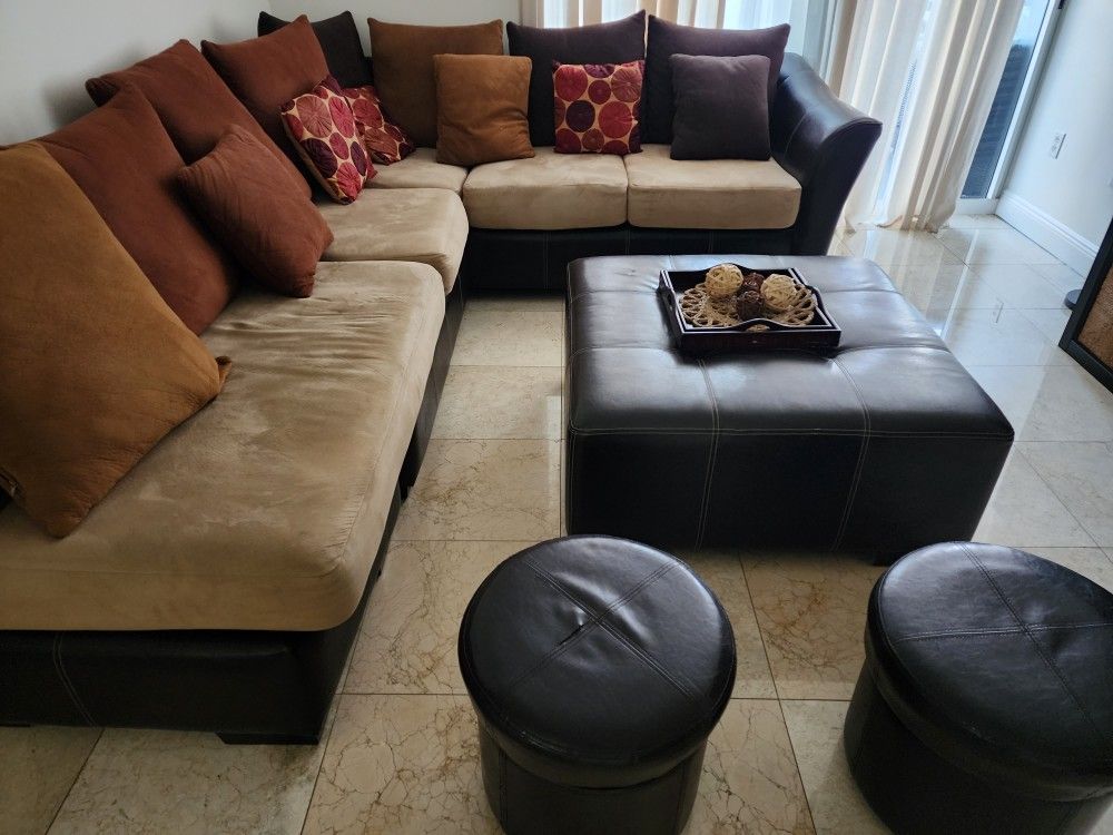 L-shaped sofa for living room