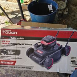 Hyper tough 18in lawn push mower 40v