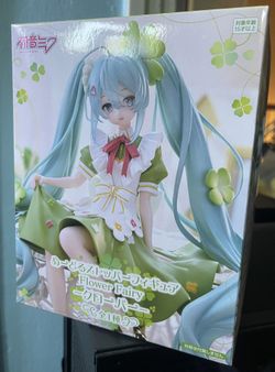 Hatsune Miku Flower Fairy Clover Noodle Stopper Figure
