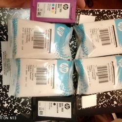 HP 64 Tricolor And Black Cartridges, Brand New