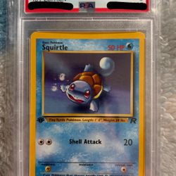 Pokemon Team Rocket Squirtle 1st Edition PSA 9