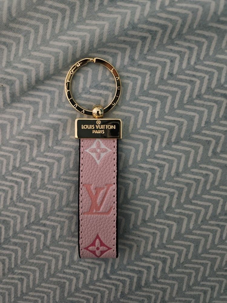 Brand New Pink L.v Keychain 
