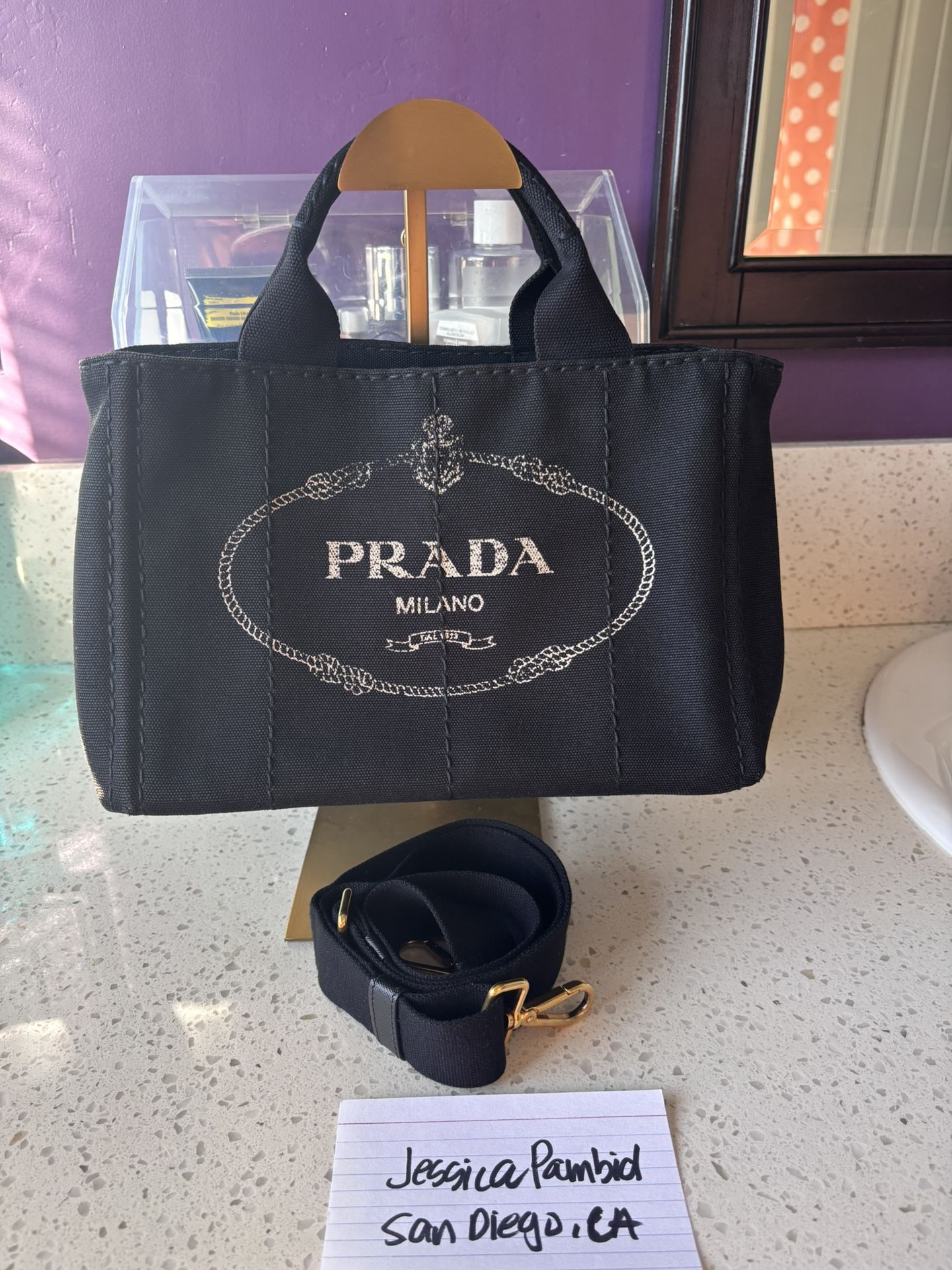 Prada Canapa With Strap