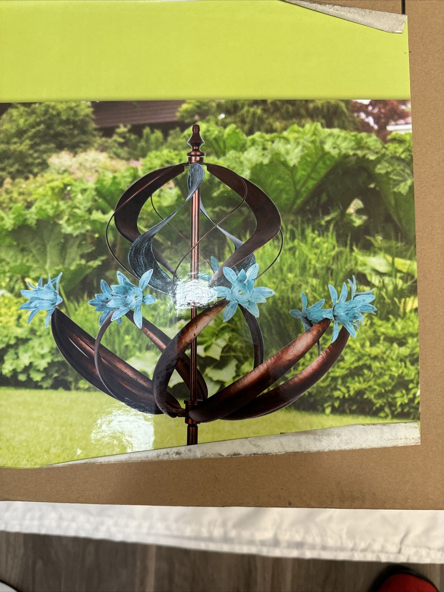 Spiral Wind Mill Spinner Kinetic Lawn Garden Decor Yard Art Ornamet 90ln
