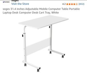 Adjustable mobile laptop desktop