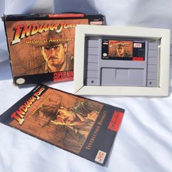 SNES || Super Nintendo Indiana Jones's Greatest Adventures  || CIB || (pre-owned)