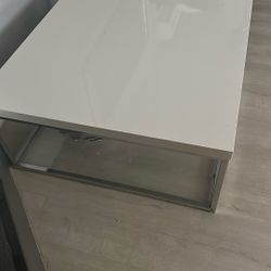 Square Coffee Table white Shiny/Lacquer