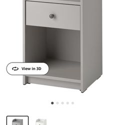 Grey Nightstand From IKEA