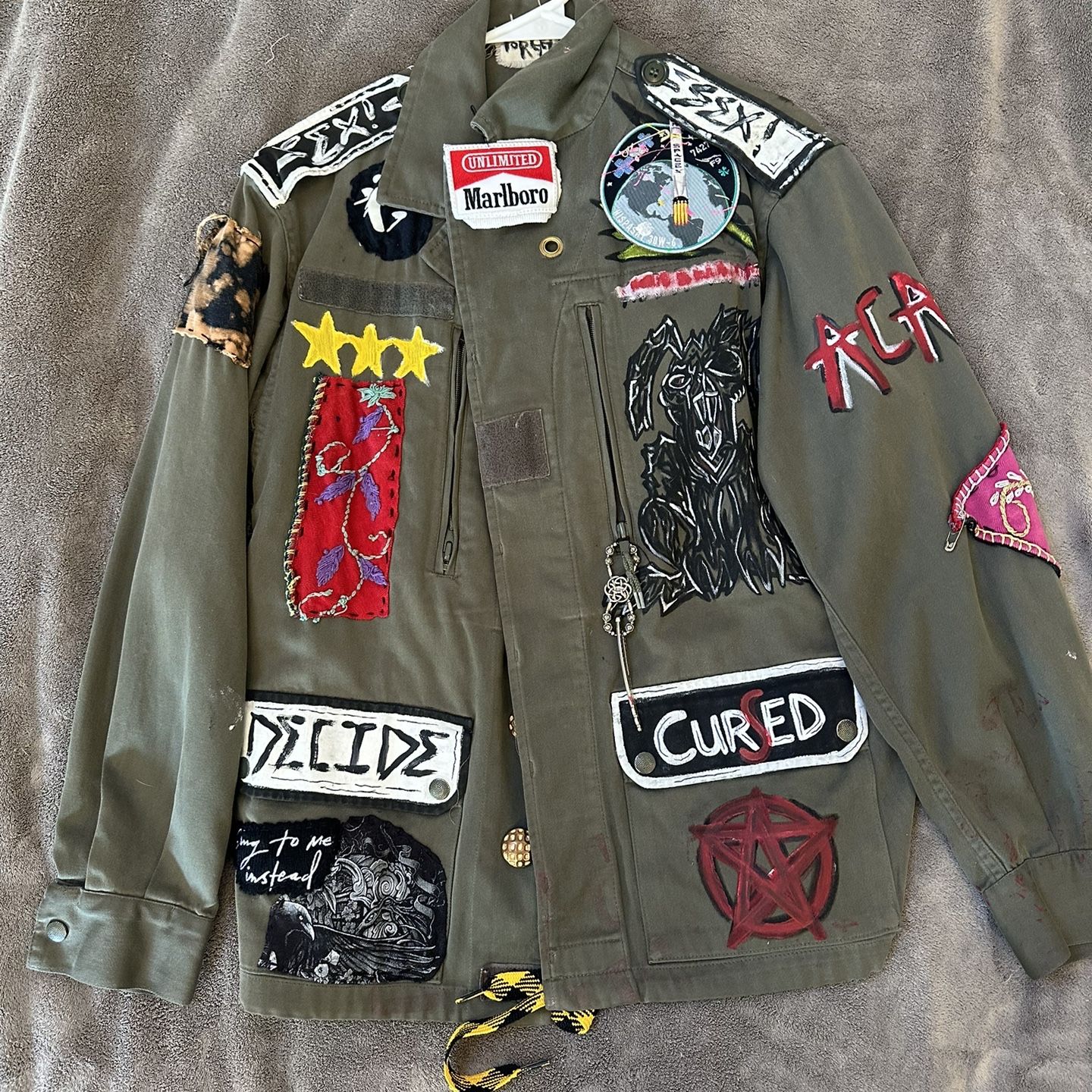 PPFM military jacket 00S Y2K ARCHIVE MA-1 flight M polyester
