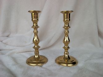 Pair of Brass Candlestick Holders
