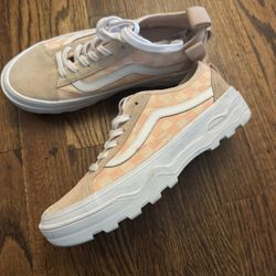 Like New!!! Van Sentry Salmon Checkered Old School Shoes