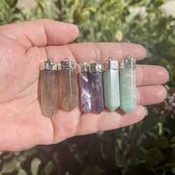 Crystal Quartz Pendant Set