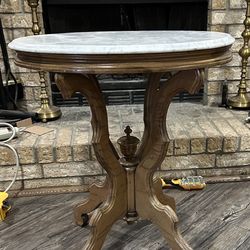 Marble Top End Table 